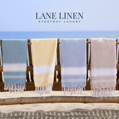 Lightweight Modern Flat-Weave Beach Towel (39"x71")