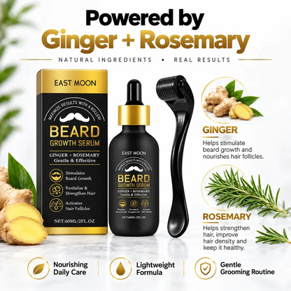 Beard Growth Kit - Beard Growth Serum & Derma Roller