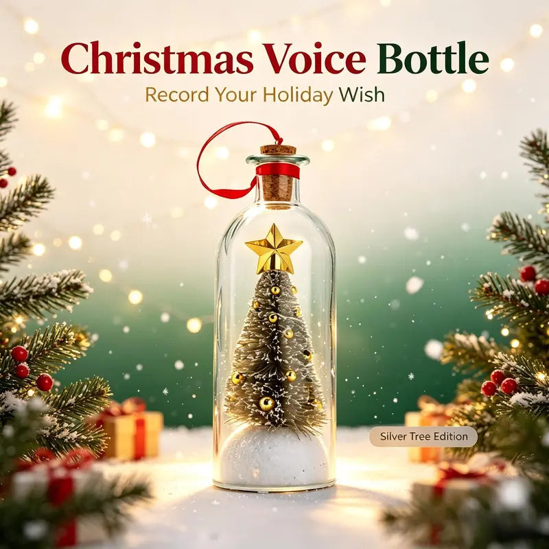 Voice Recordable Christmas Tree Bottle