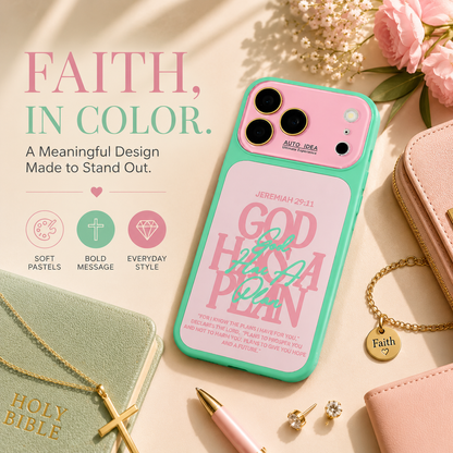 Jeremiah 29:11 God Has a Plan Christian Bible Verse Color Block Phone Case