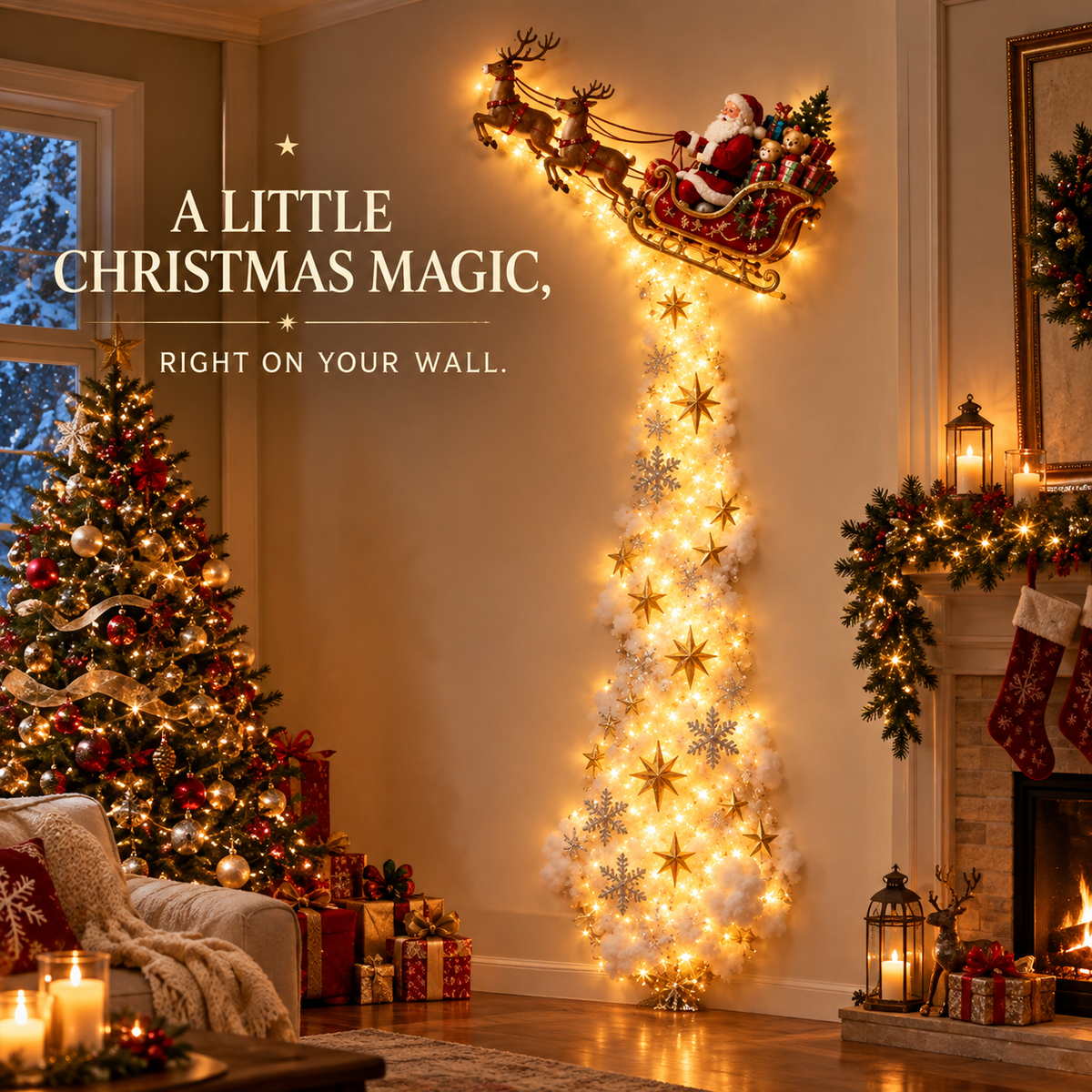 ✨Christmas Magic Trail Wall Light - A Little Christmas Magic, Right on Your Wall✨