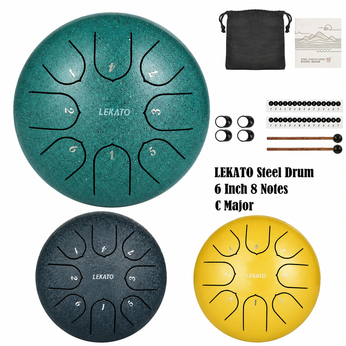 6 Inch 8 Notes Steel C Key Handpan Drum