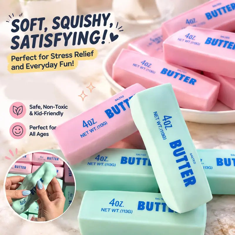 Crunchy Butter Squishy ASMR Sensory Toy