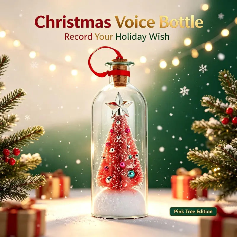 Voice Recordable Christmas Tree Bottle