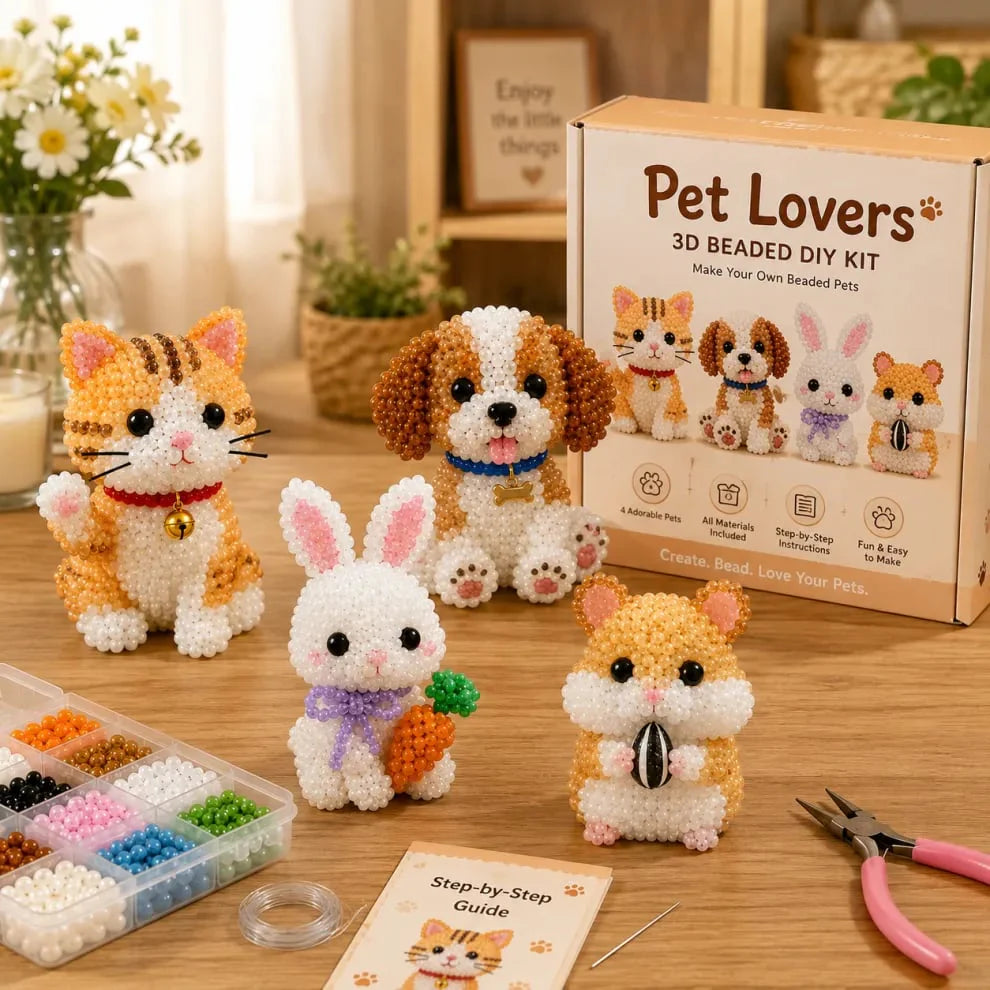 Petite 3D Beaded Animal Craft Kit