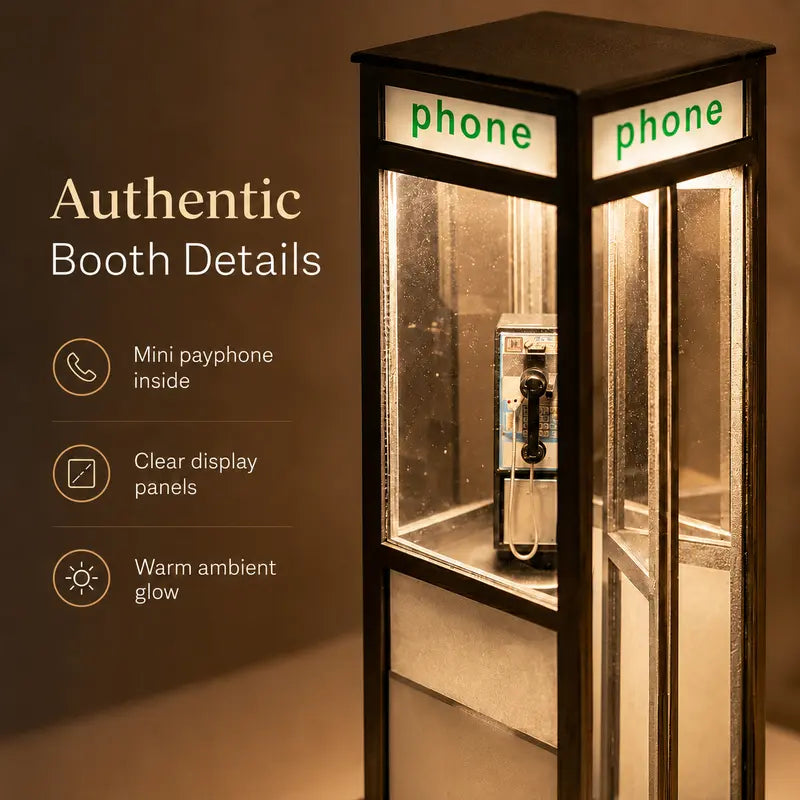 Retro Telephone Booth Lamp