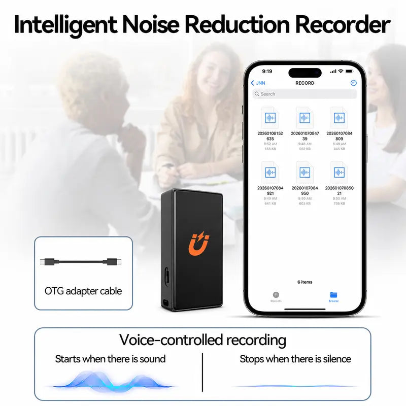 AI Smart Magnetic Voice Recorder