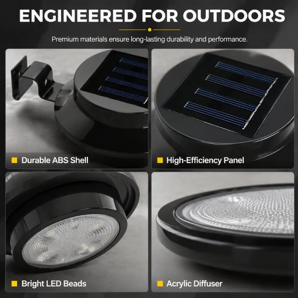 Solar-Powered Outdoor LEDs With No Mains Wiring Needed —Light Up Gutters, Fences & Garden Walls
