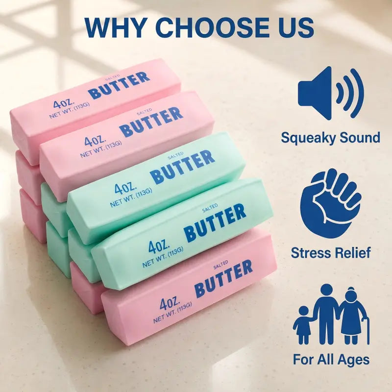 Crunchy Butter Squishy ASMR Sensory Toy
