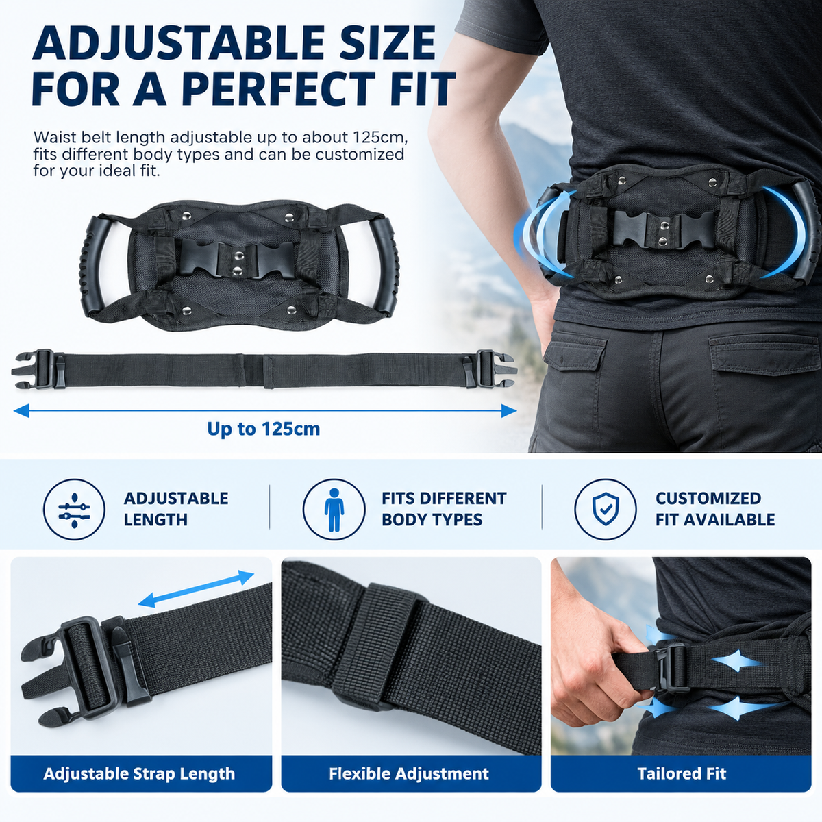 Universal Motorcycle Passenger Seat Handle – Adjustable Non-Slip Grip