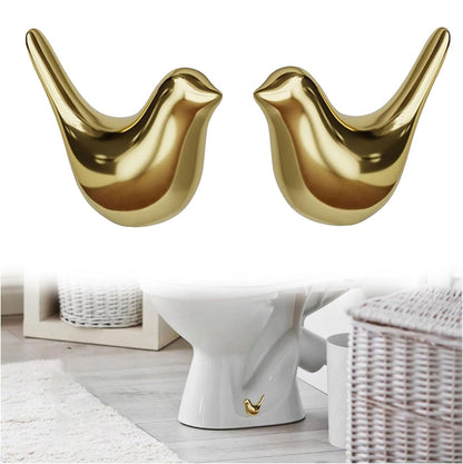 Ceramic Bird Toilet Bolt Caps – Cute Bathroom Decor (2PCS)