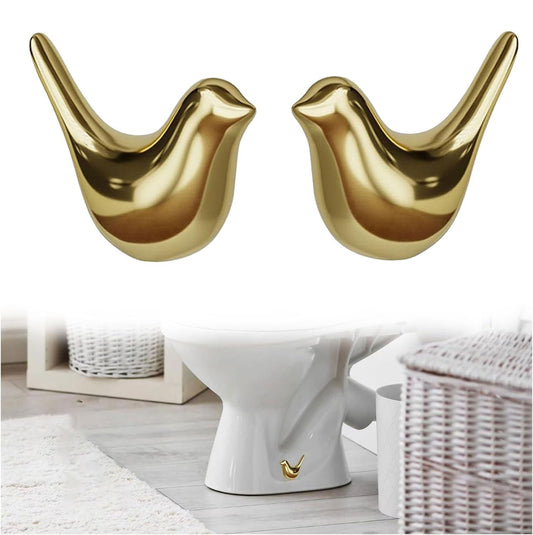 Ceramic Bird Toilet Bolt Caps – Cute Bathroom Decor (2PCS)