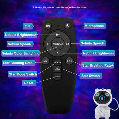 Astronaut Galaxy Projector-8-Color Nebula Star Projector