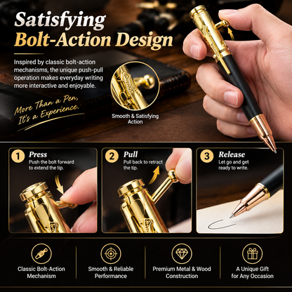 Bolt Action Ballpoint Pen – Tactical Gift for Men