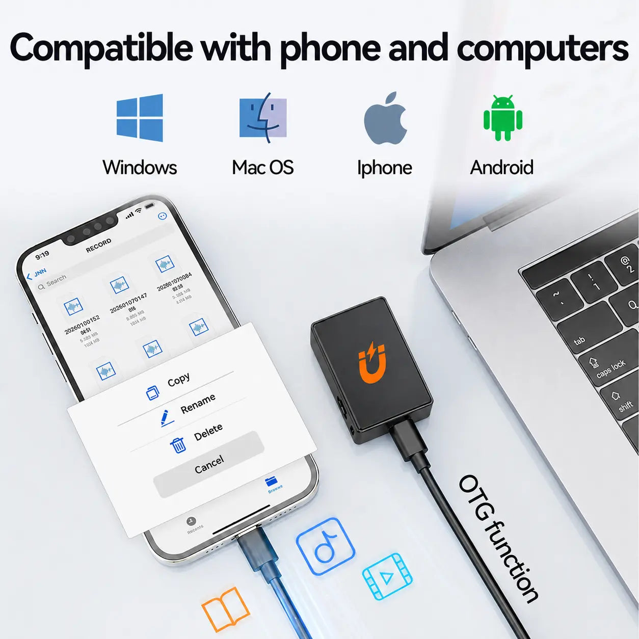 AI Smart Magnetic Voice Recorder