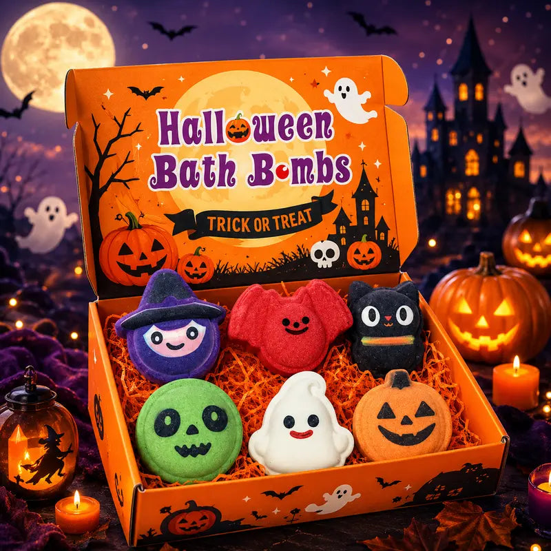 Handmade Halloween Bath Bombs Gift Set