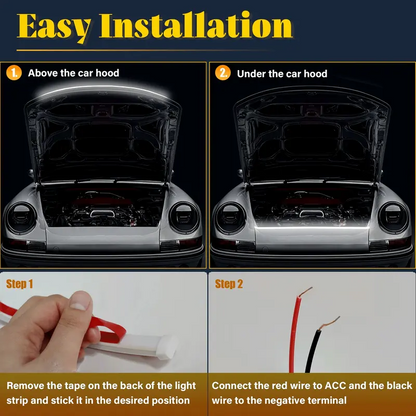 71" High Brightness car Hood Gap LED Strip-Dynamic Scan Activated Design