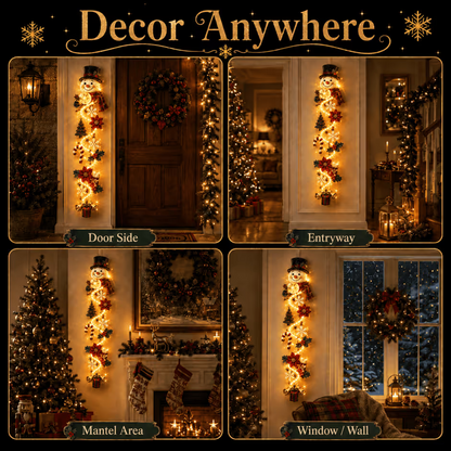 Glowing Christmas Door Hanger|6 Festive Lighted Designs with Warm Glow