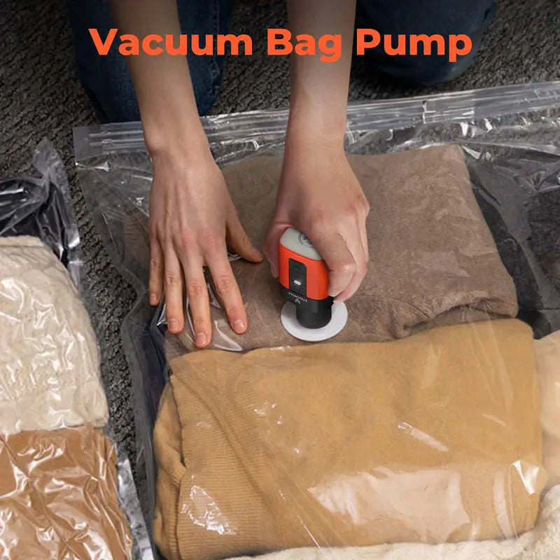 Fast Inflate & Deflate Camping Pump with LED Light