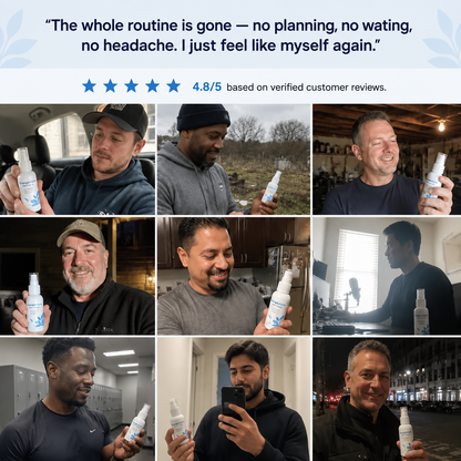 ÉnergieAlpha® Men's Spray: Rock-Hard Readiness in 43 Seconds