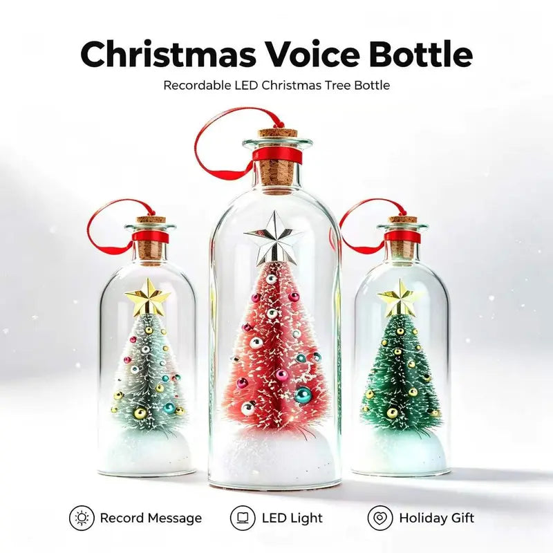 Voice Recordable Christmas Tree Bottle