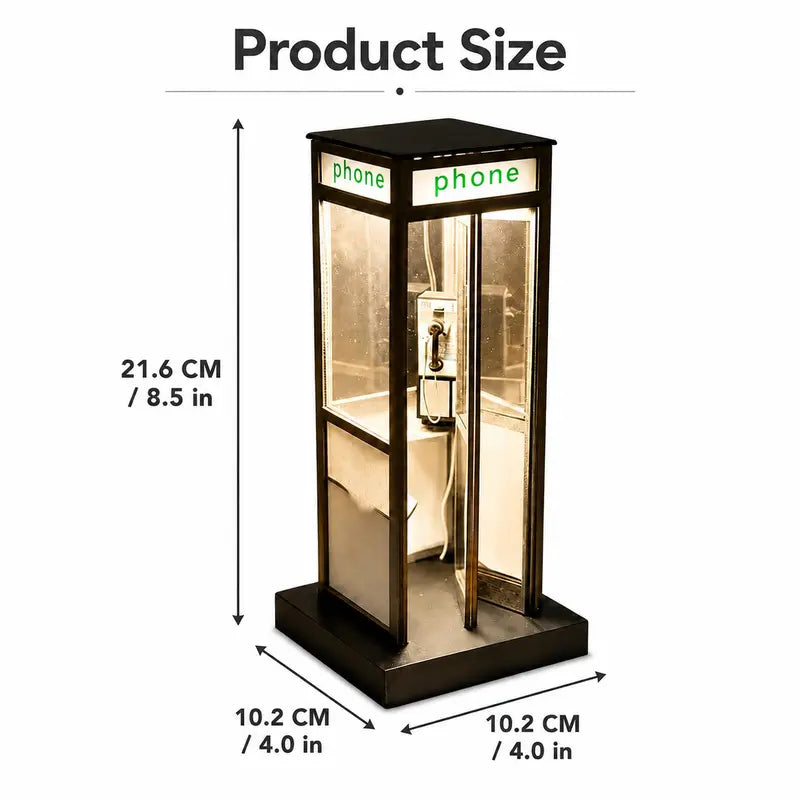 Retro Telephone Booth Lamp