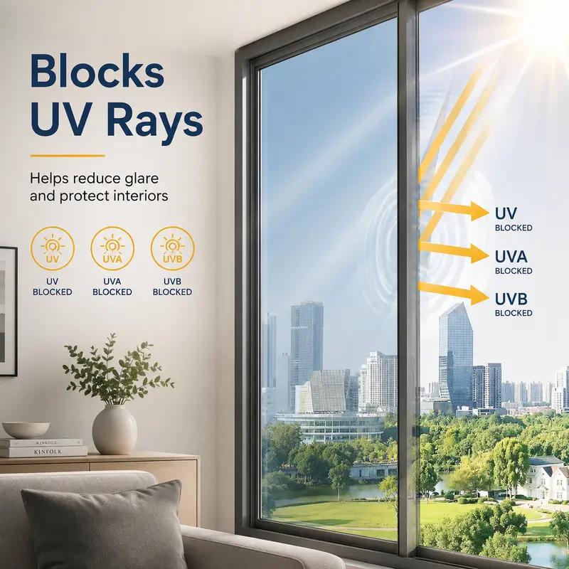 Black Reflective 1-Way Mirror Window Privacy Film