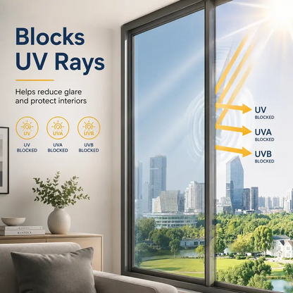 Black Reflective 1-Way Mirror Window Privacy Film