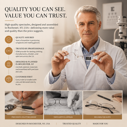 Smart Zoom and Color-Changing Reading Glasses