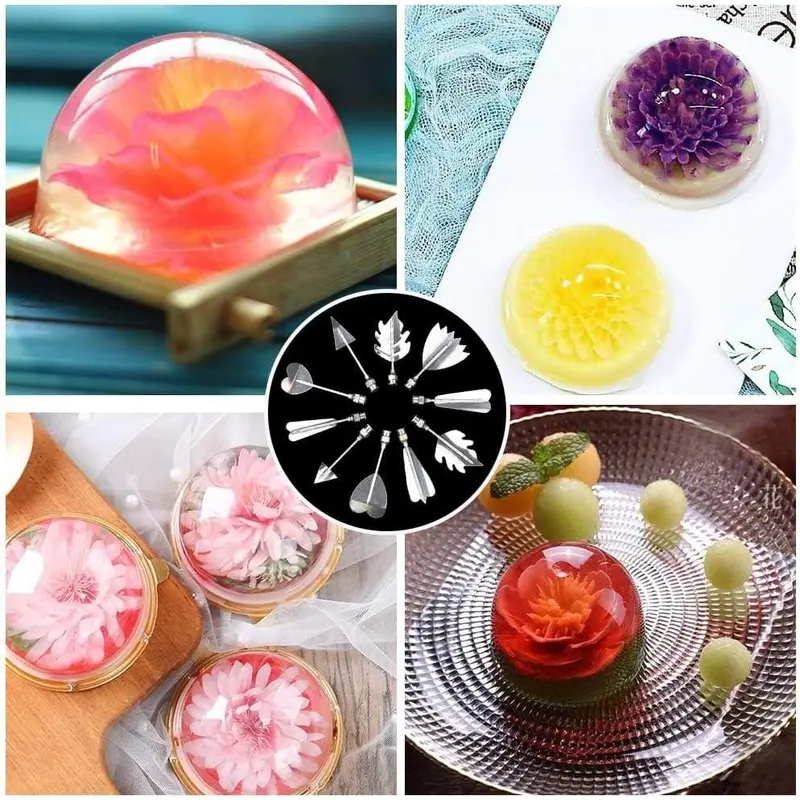 10Pcs Stainless Steel 3D Gelatin Art Tools Set