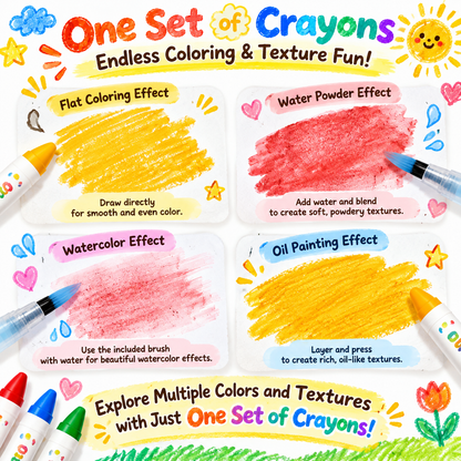 24 Washable Crayons for Toddlers – Non-Toxic Twist-Up Paint Sticks