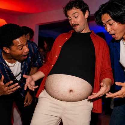 Ultra-Realistic Beer Belly Fanny Pack - Funny Dad Bod Waist Bag