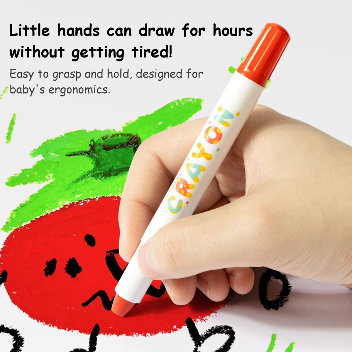 24 Washable Crayons for Toddlers – Non-Toxic Twist-Up Paint Sticks