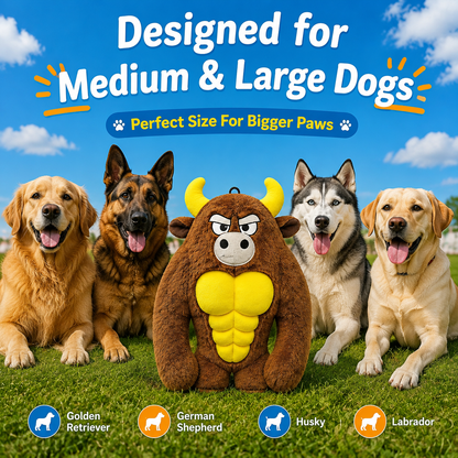 Muscle Monster Dog Toys-Squeaky Plush for Medium Large Dogs