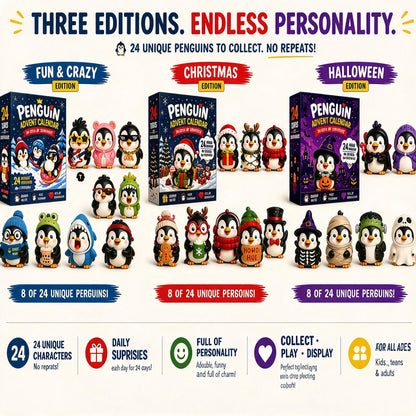 24-Day Penguin Advent Calendar – 24 Unique Collectible Penguins