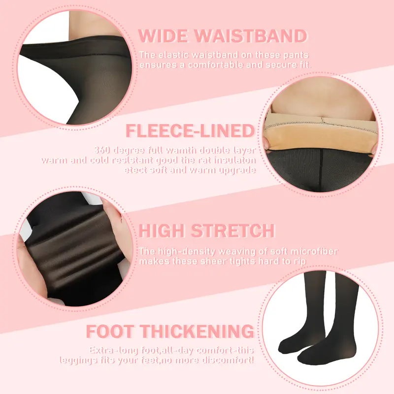 Kids Warm Thermal Winter Thick Leggings