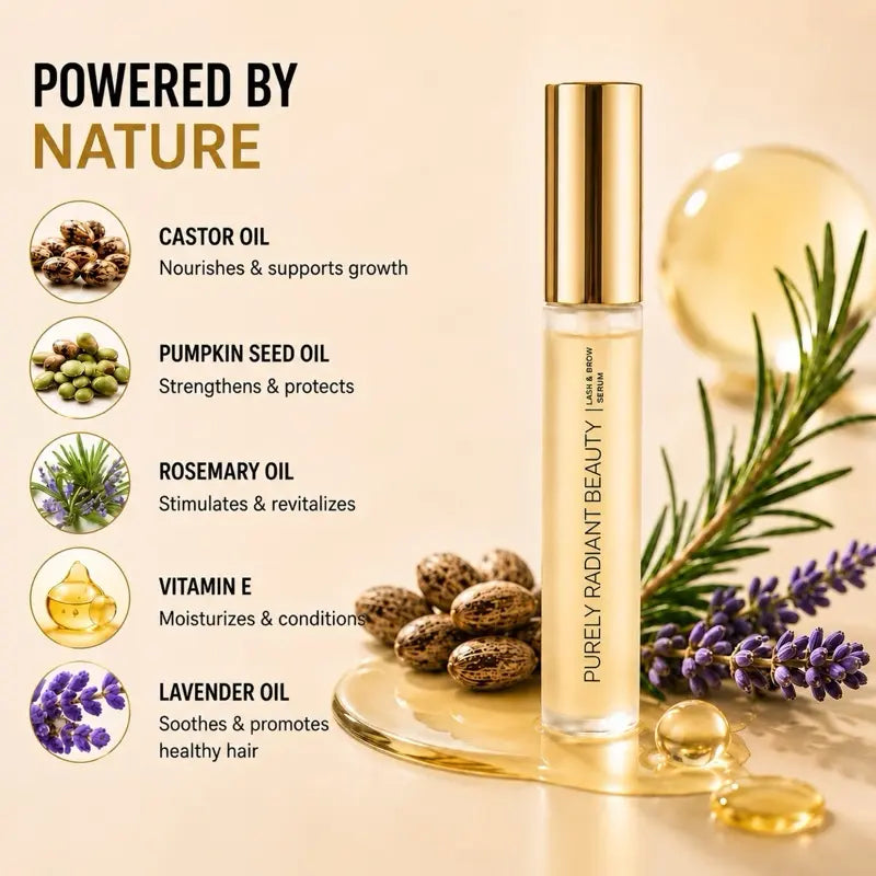 Organic Eyelash & Eyebrow Growth Serum
