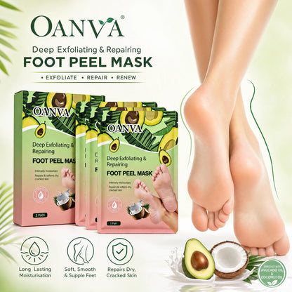 3-Piece Foot Peel Mask-Deep Exfoliating & Repairing