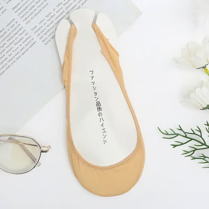 5Pcs Women's Ice Silk No Show Ultra-Thin Liners — Invisible Comfort for Every Shoe