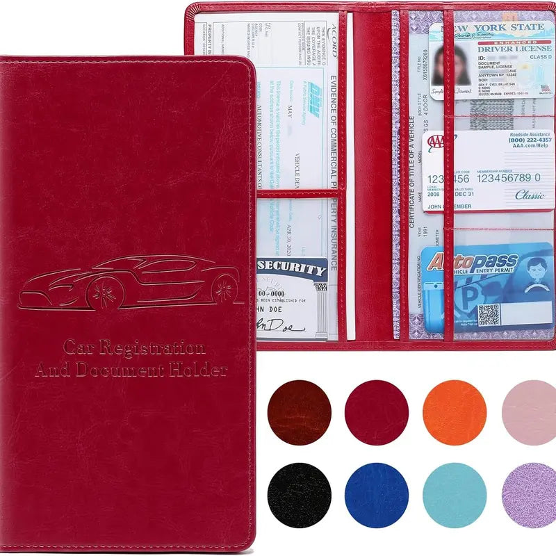 Car Registration & Insurance Card Holder