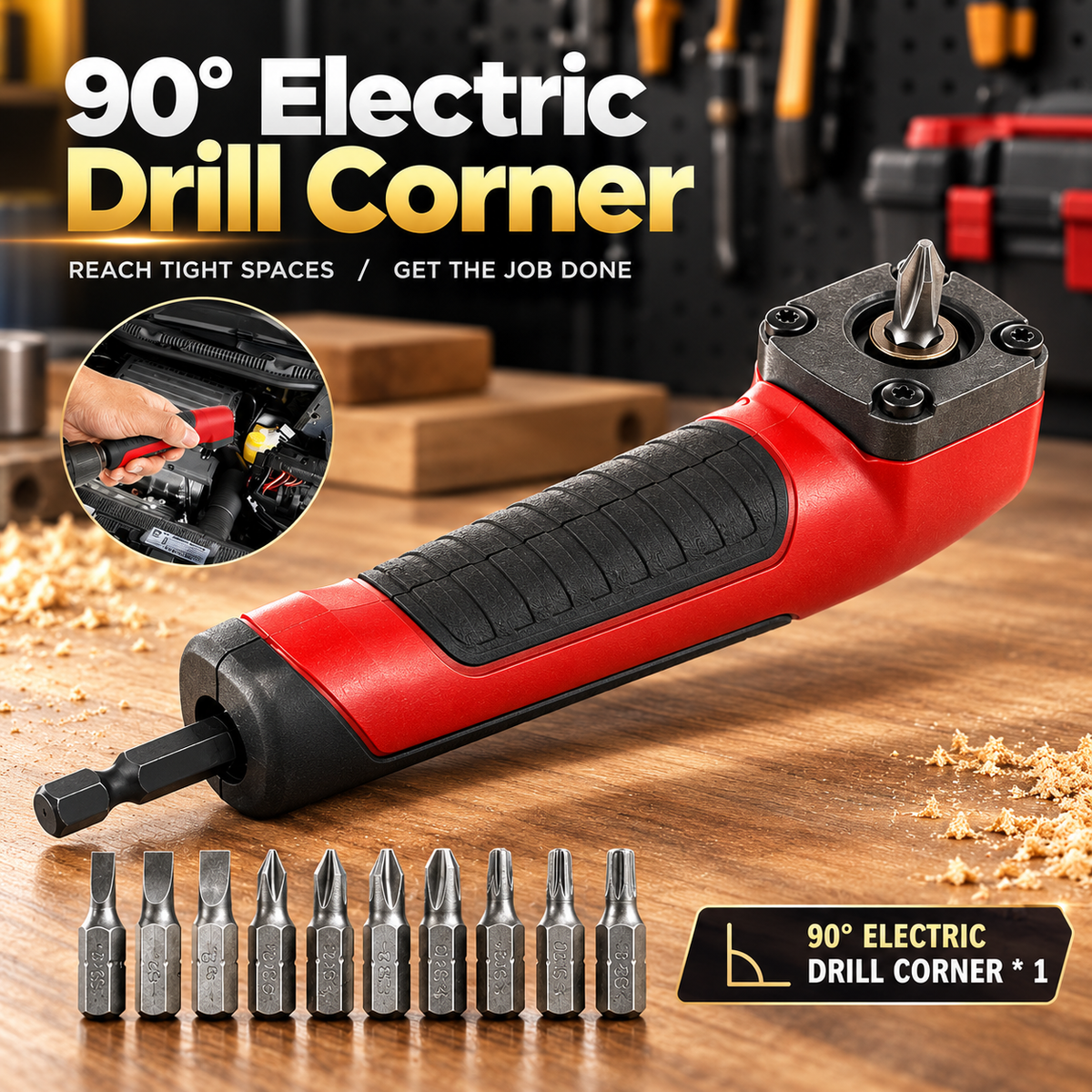 90 Degree Corner Device Drill Adapter