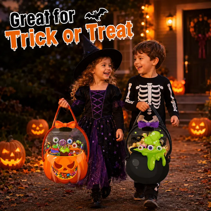 12/24/36/48/60 Pcs Halloween Plastic Goodie Bags