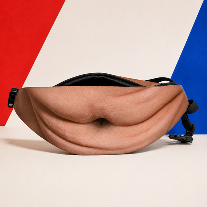Ultra-Realistic Beer Belly Fanny Pack - Funny Dad Bod Waist Bag