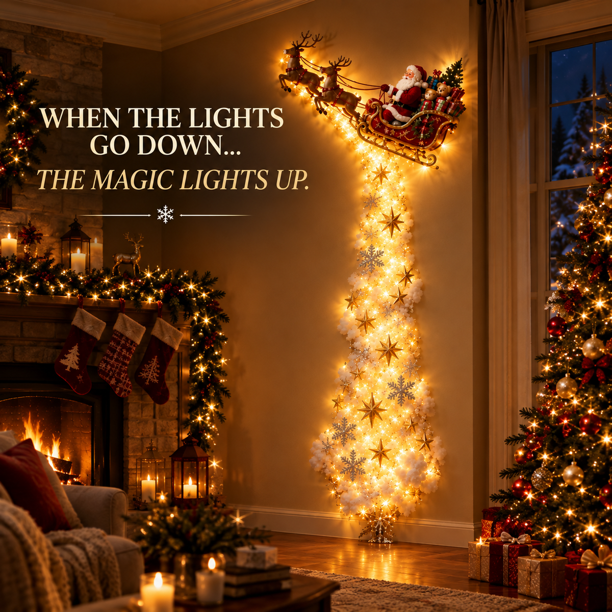 ✨Christmas Magic Trail Wall Light - A Little Christmas Magic, Right on Your Wall✨