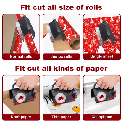 Wrapping Paper Cutter and Tape Dispenser