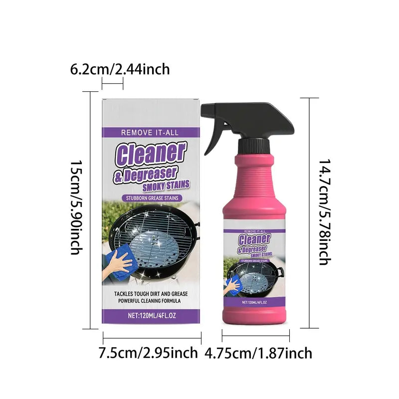 BBQ Grill Cleaner Degreaser Spray