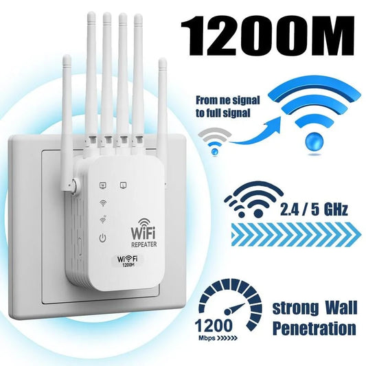 Dual-Band WiFi Range Extender - Stay Connected Everywhere!