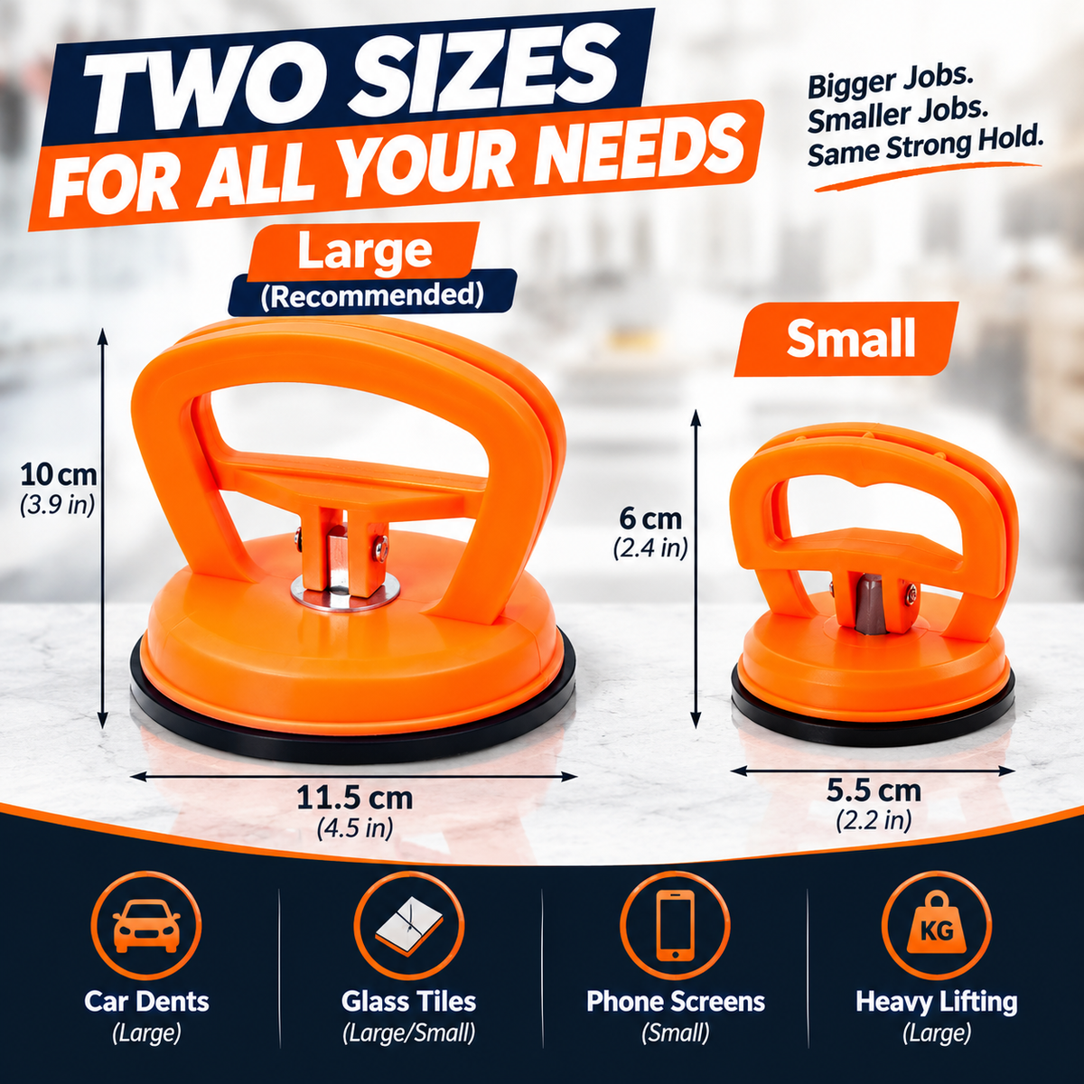 High Suction Dent Puller Cup – Heavy Duty Panel Lifter & Screen Remover