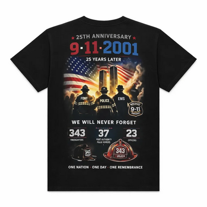 Never Forget Printed Crew Neck T-shirt