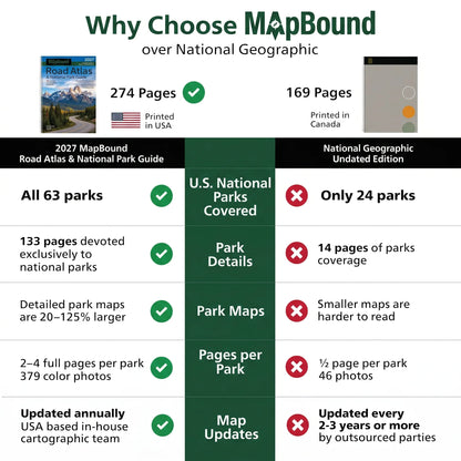 Road Atlas & National Park Guide 2027: United States, Canada, Mexico